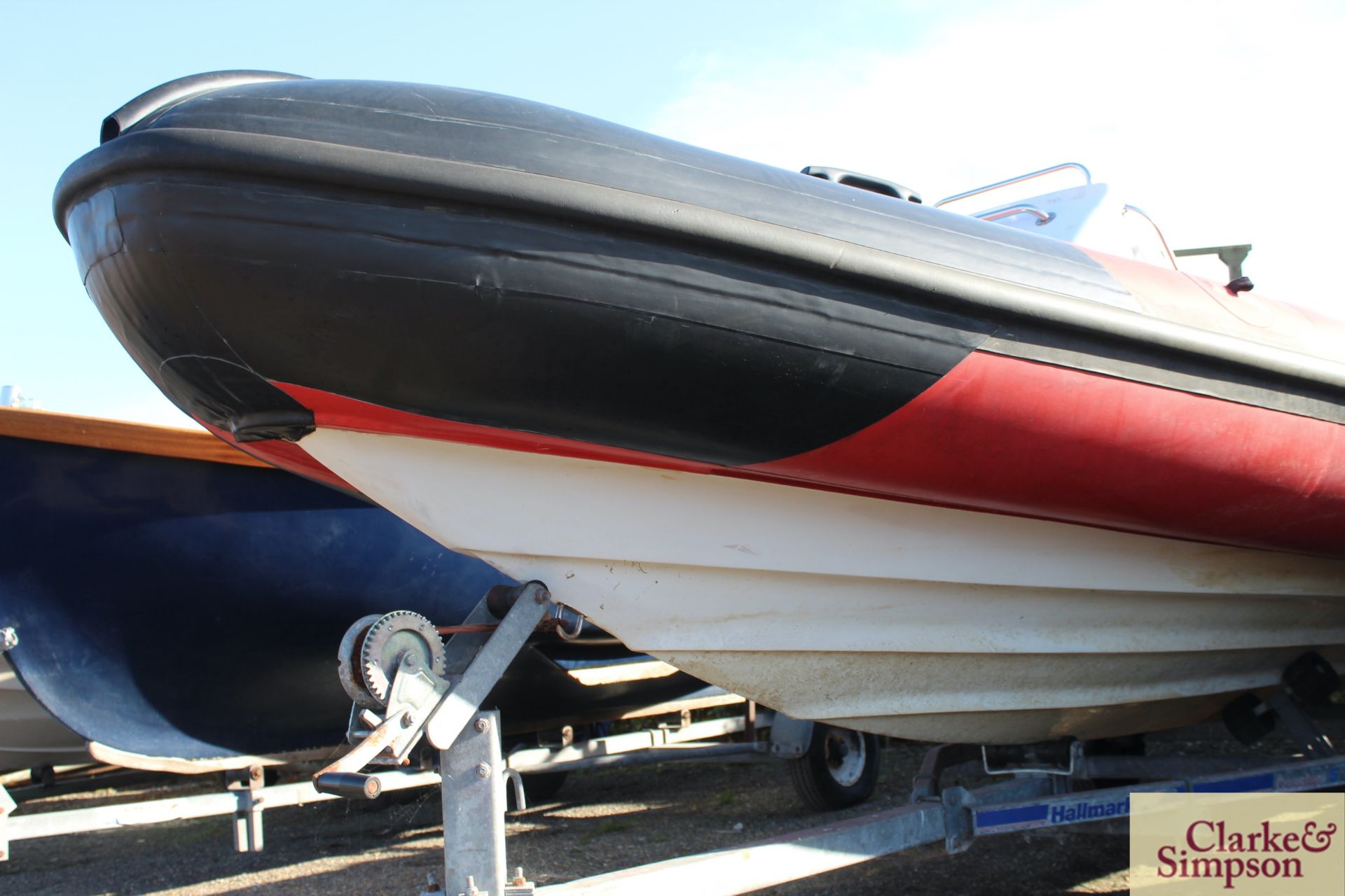 Humboldt 19ft 6in rigid inflatable boat. With Mariner 90HP oil injected 2 stroke outboard and - Image 7 of 23