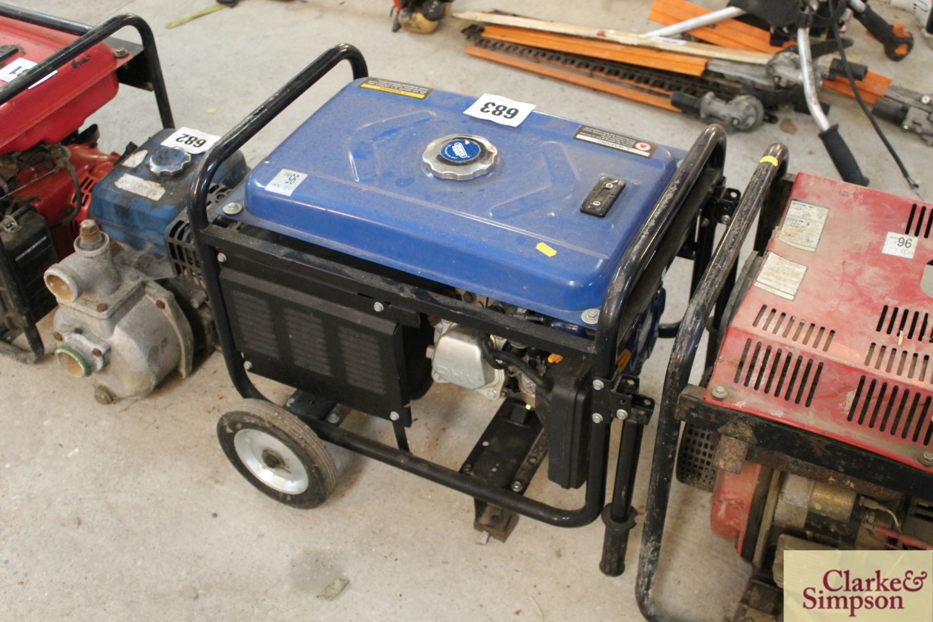 Draper petrol generator. - Image 2 of 2