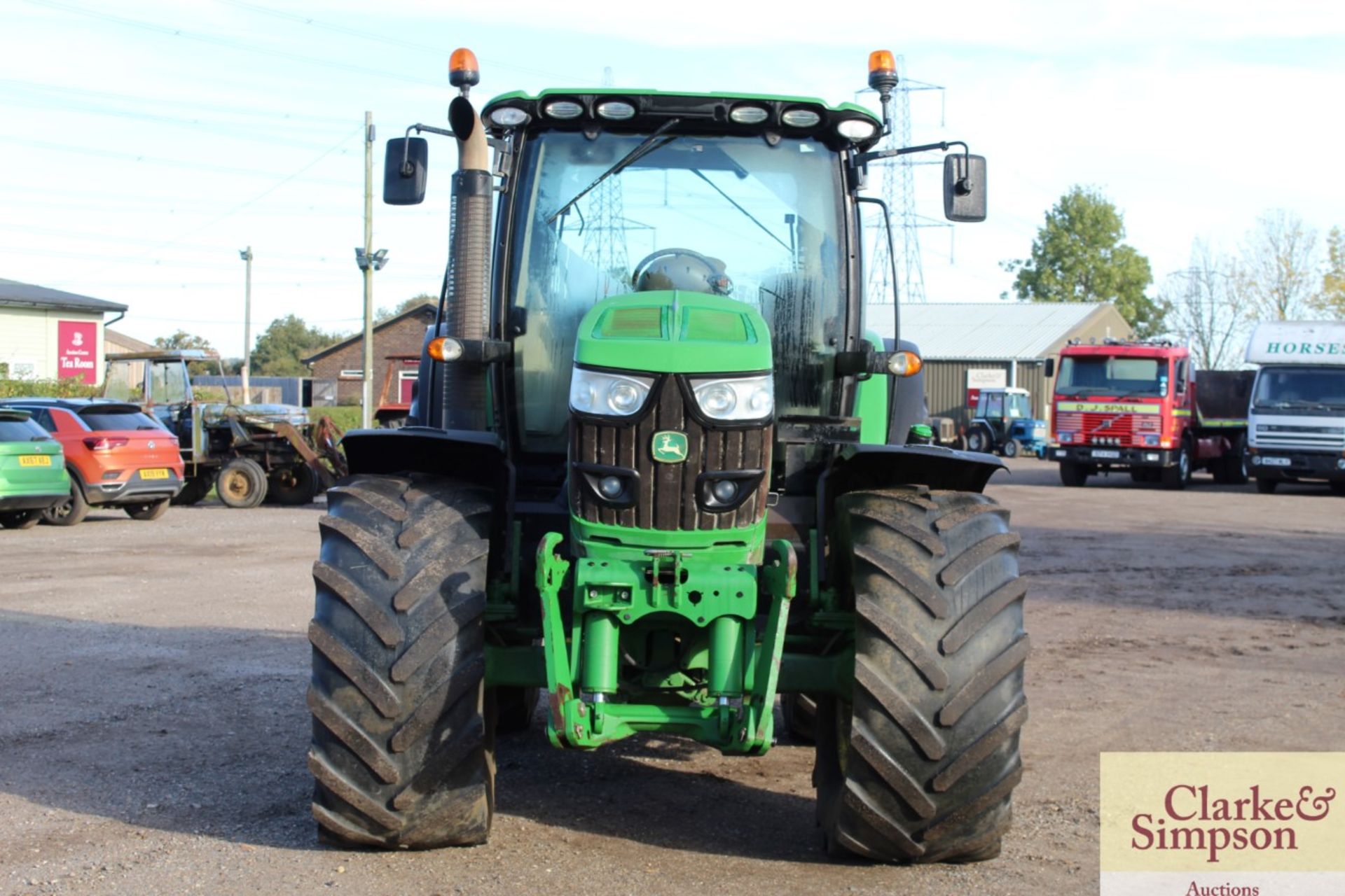 John Deere 6150R 4WD tractor. Registration AX15 VZF. Date of first registration 25/06/2015. 4,792 - Image 8 of 71