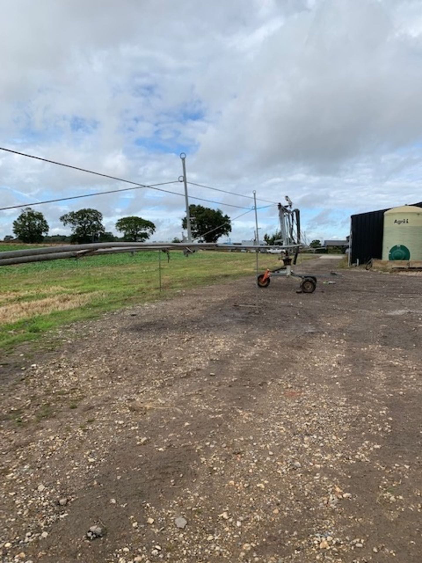 Bauer 64m spray boom irrigator. With 140 rain gun and further full boom section for spares. - Image 9 of 13