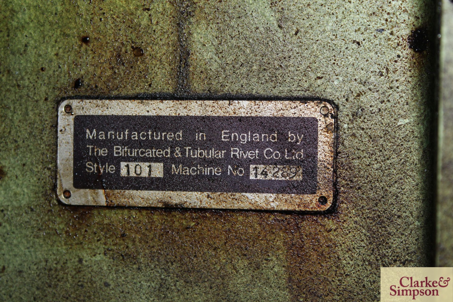 The Biturcated & Tubular Rivet Co Ltd 101 floor st - Image 10 of 13