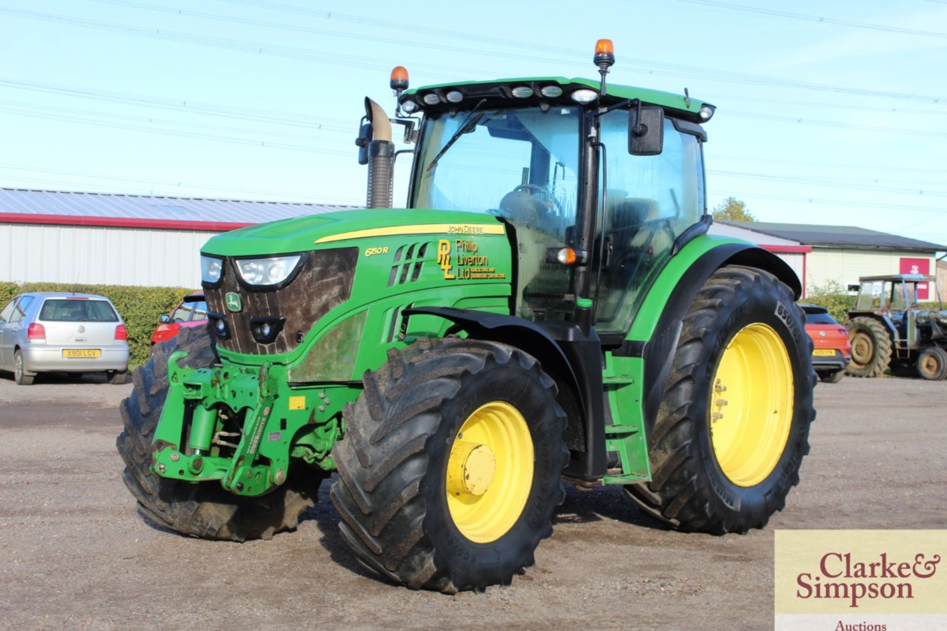 John Deere 6150R 4WD tractor. Registration AX15 VZF. Date of first registration 25/06/2015. 4,792