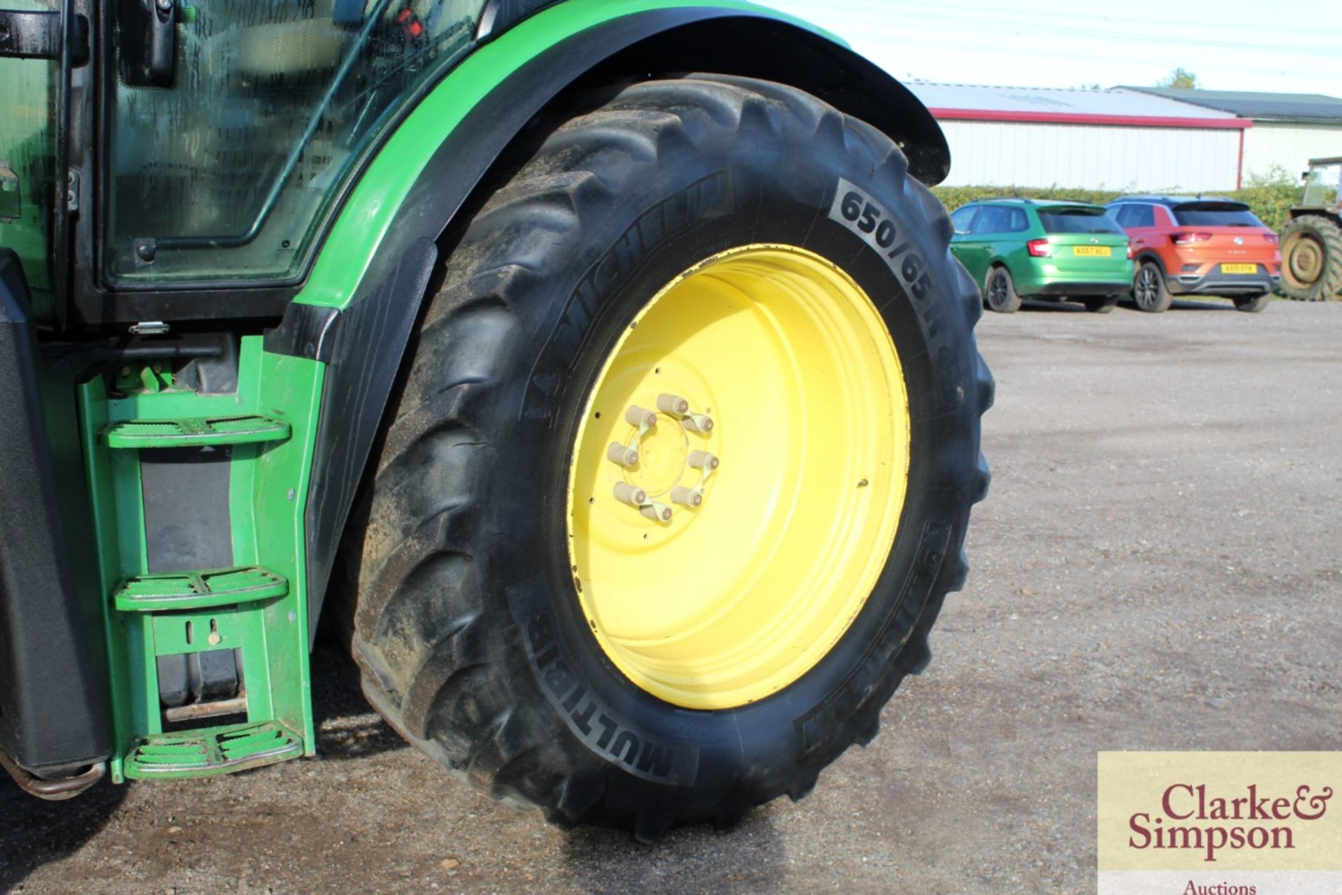 John Deere 6150R 4WD tractor. Registration AX15 VZF. Date of first registration 25/06/2015. 4,792 - Image 17 of 71