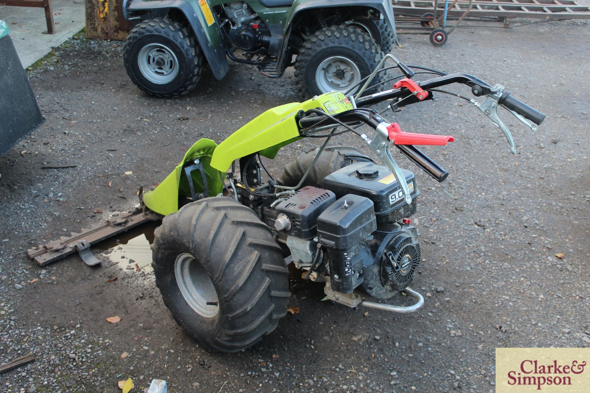 Grillo GF3 two wheel tractor. 2010. With cutterbar and flail attachments. Owned from new. V - Image 3 of 12