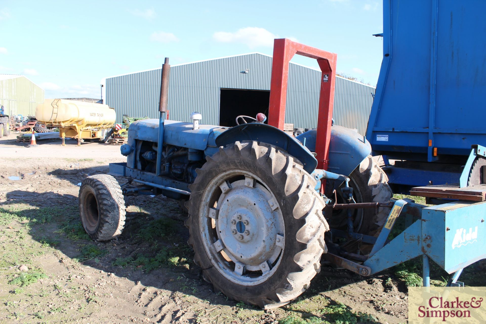 Fordson Super Major 6-cylinder 2WD tractor. 12.4/11-36 rear wheels and tyres. V [Located Lakenheath, - Image 3 of 16