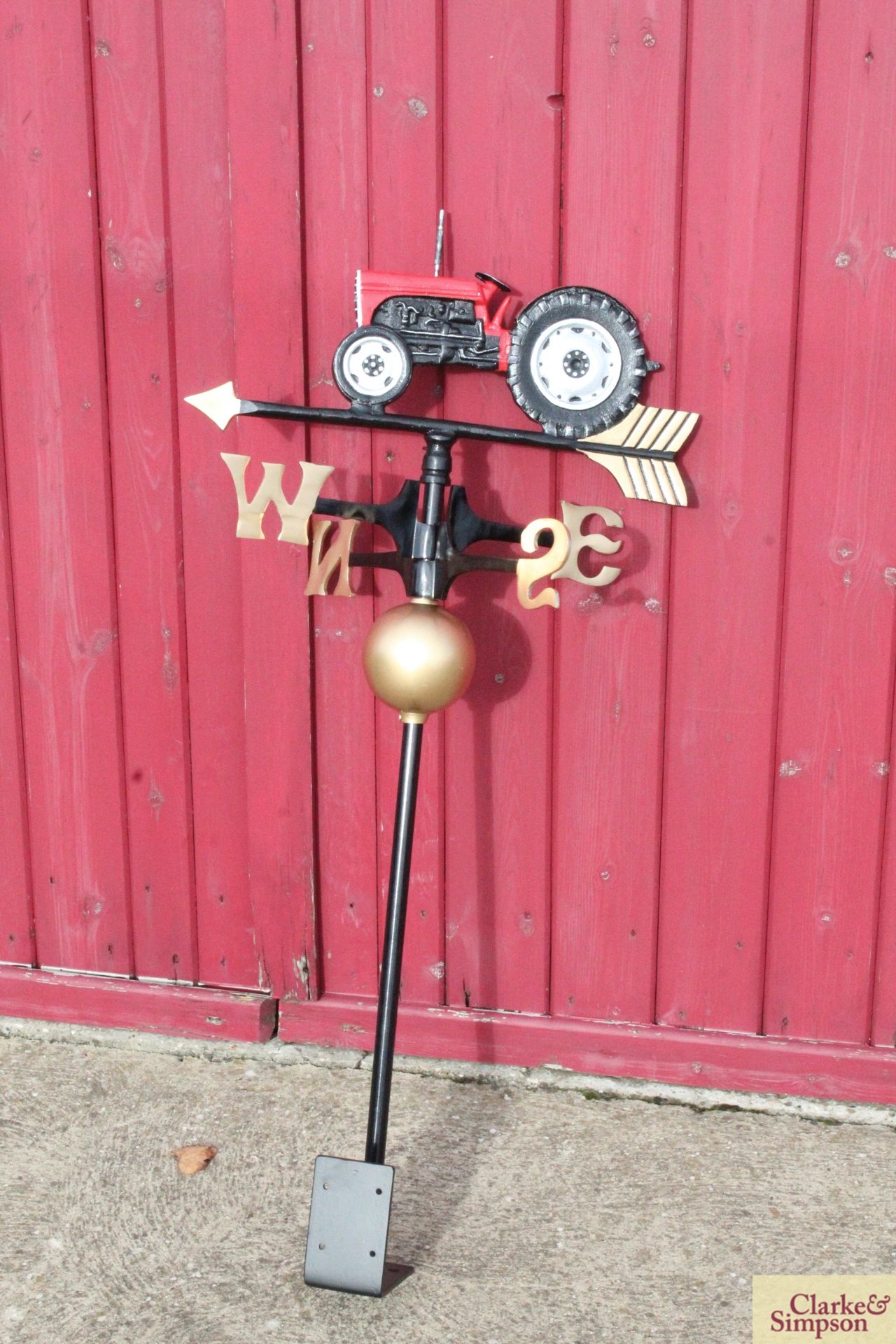 Tractor weather vane. V