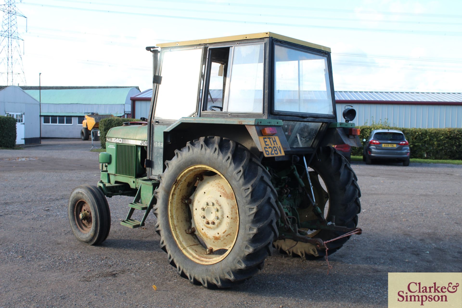 John Deere 1640 2WD tractor. Registration ETH 628V. 1980. 5,328 hours. 13.6R36 rear wheels and - Image 3 of 42