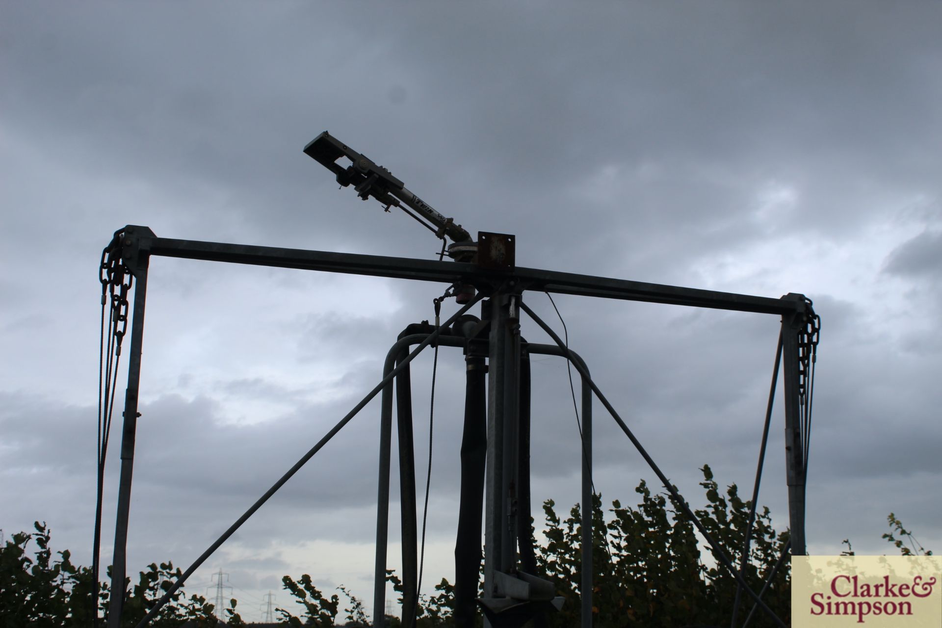 Bauer 64m spray boom irrigator. With 140 rain gun and further full boom section for spares. - Image 5 of 13