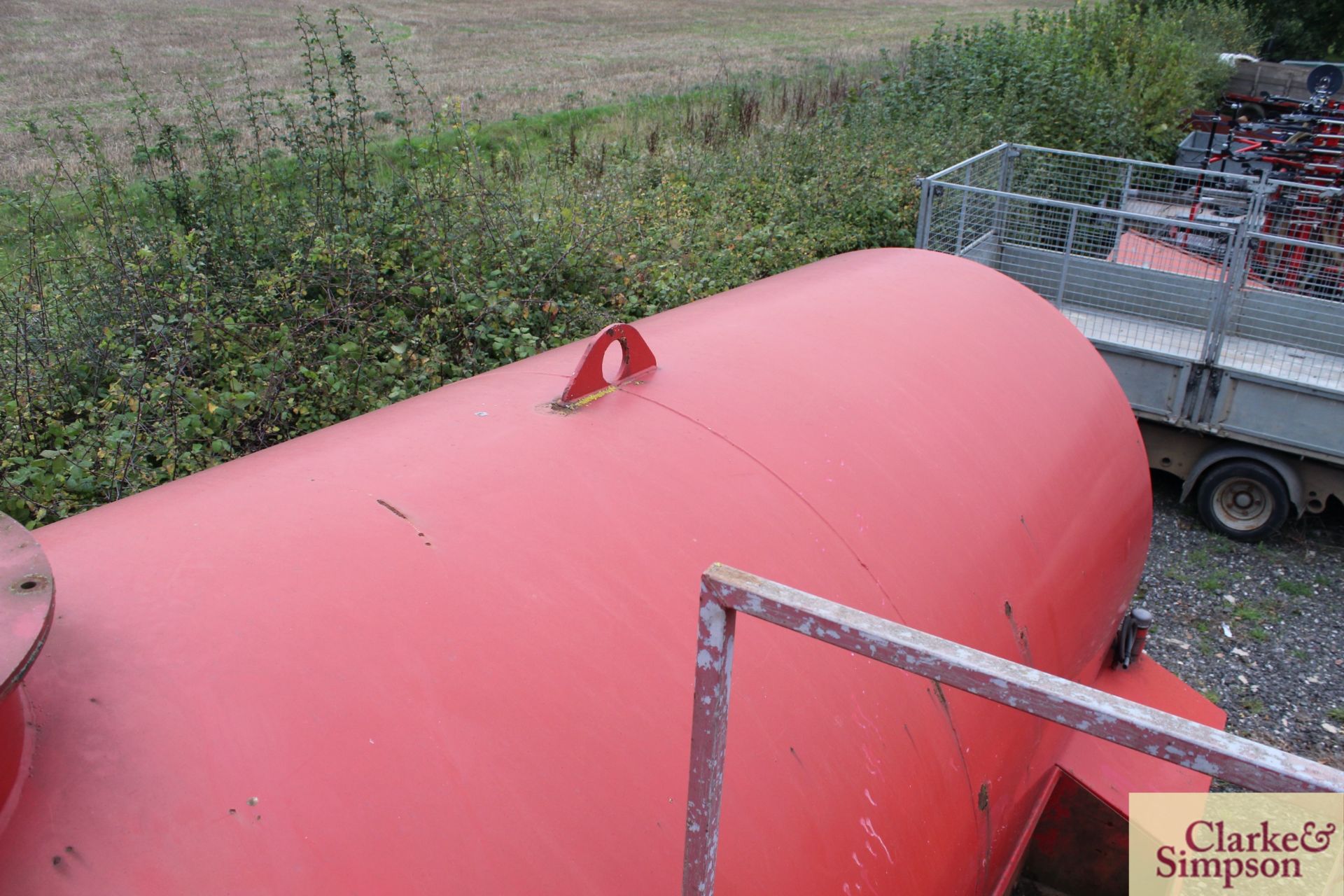 c. 2,000G steel water tank. Ex-lorry body. V - Image 13 of 13