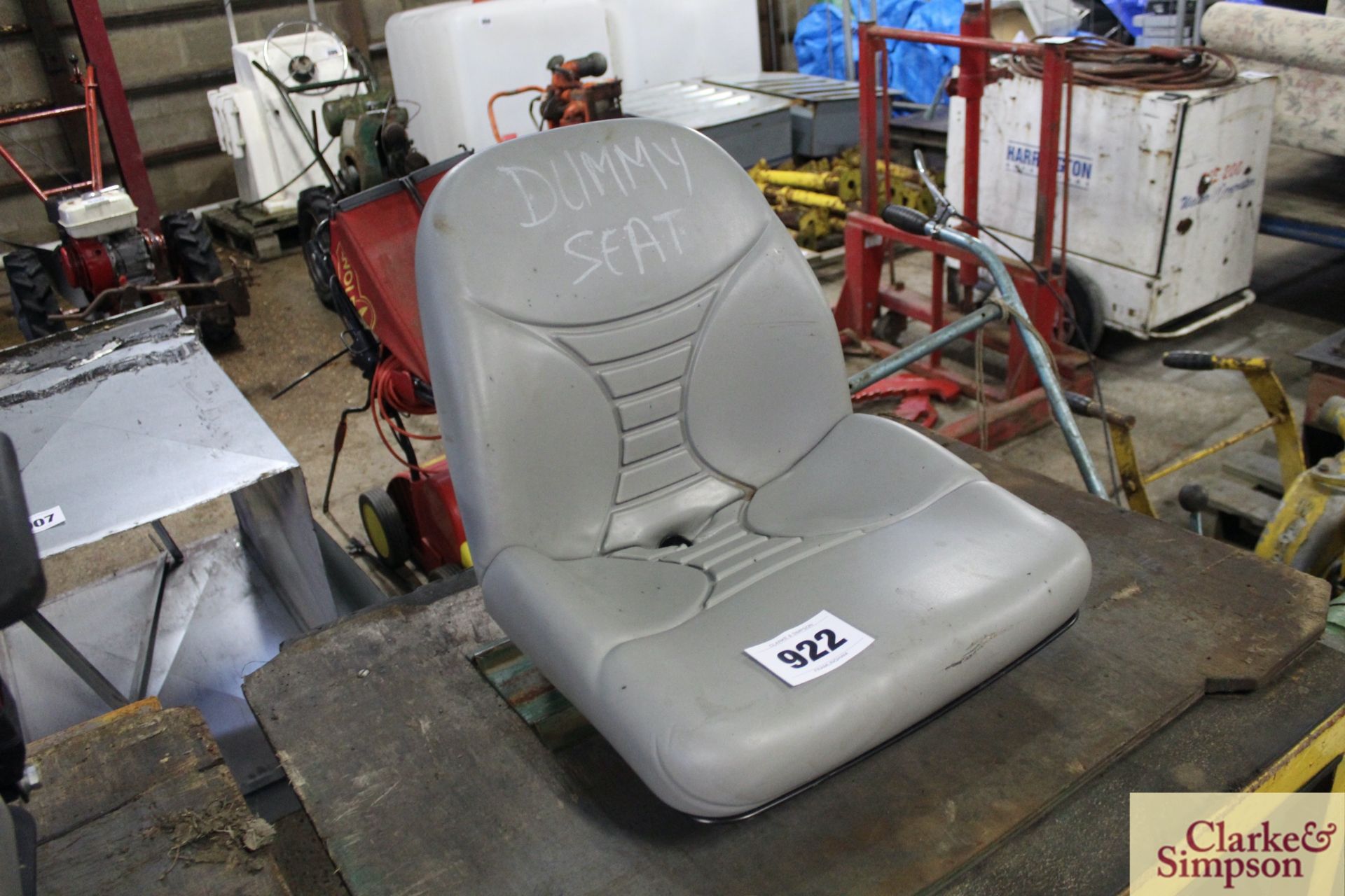 Grammer tractor/ mower seat. V