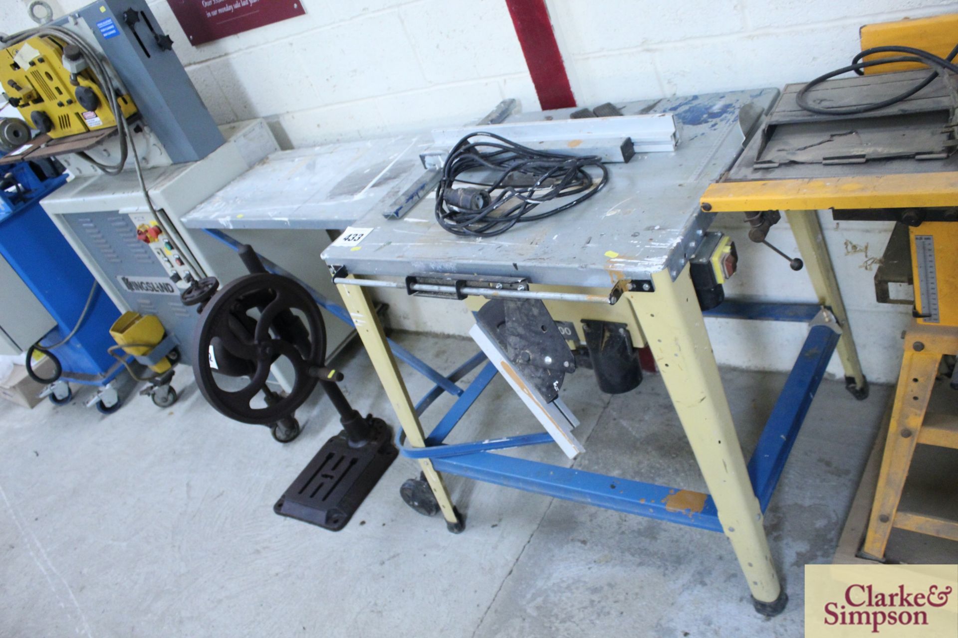 Scheppach TKV 4000 saw bench. - Image 2 of 5