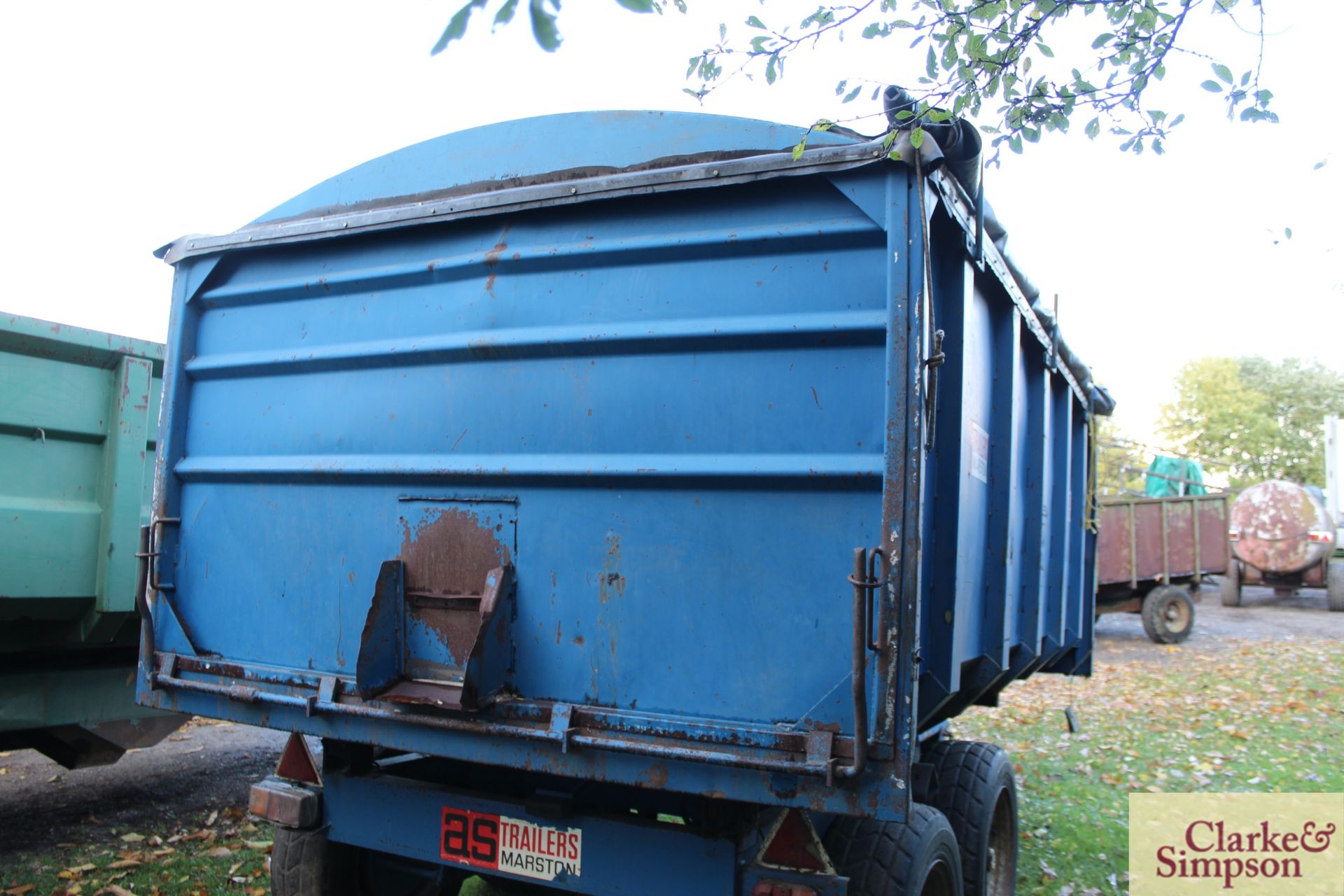 AS Marston F8T 8T twin axle tipping trailer. 01/1982. Serial number 6425. V - Image 4 of 14