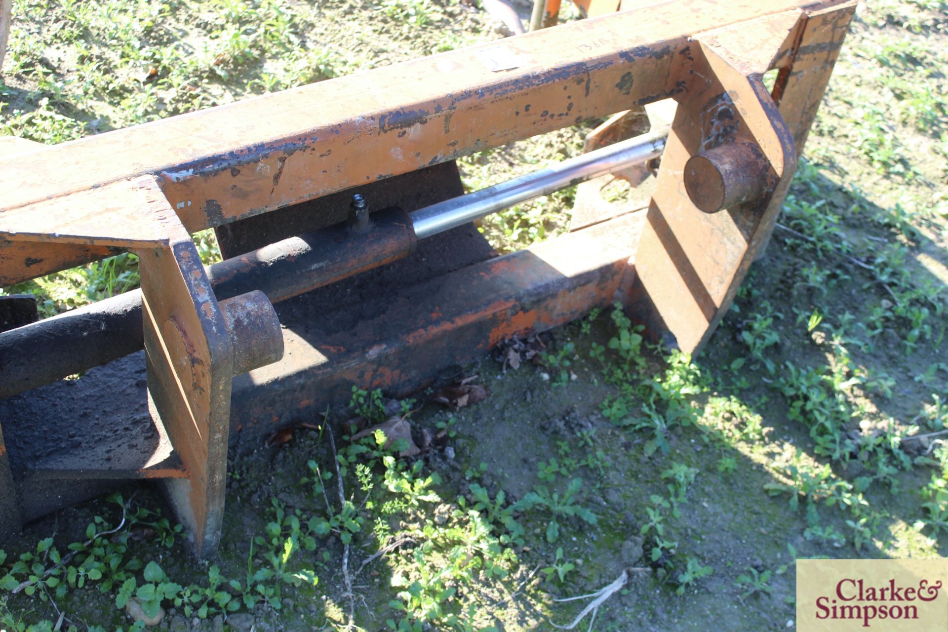 Ritchie wrapped bale squeeze. Manitou brackets. V [Located Lakenheath, Suffolk] - Image 5 of 6