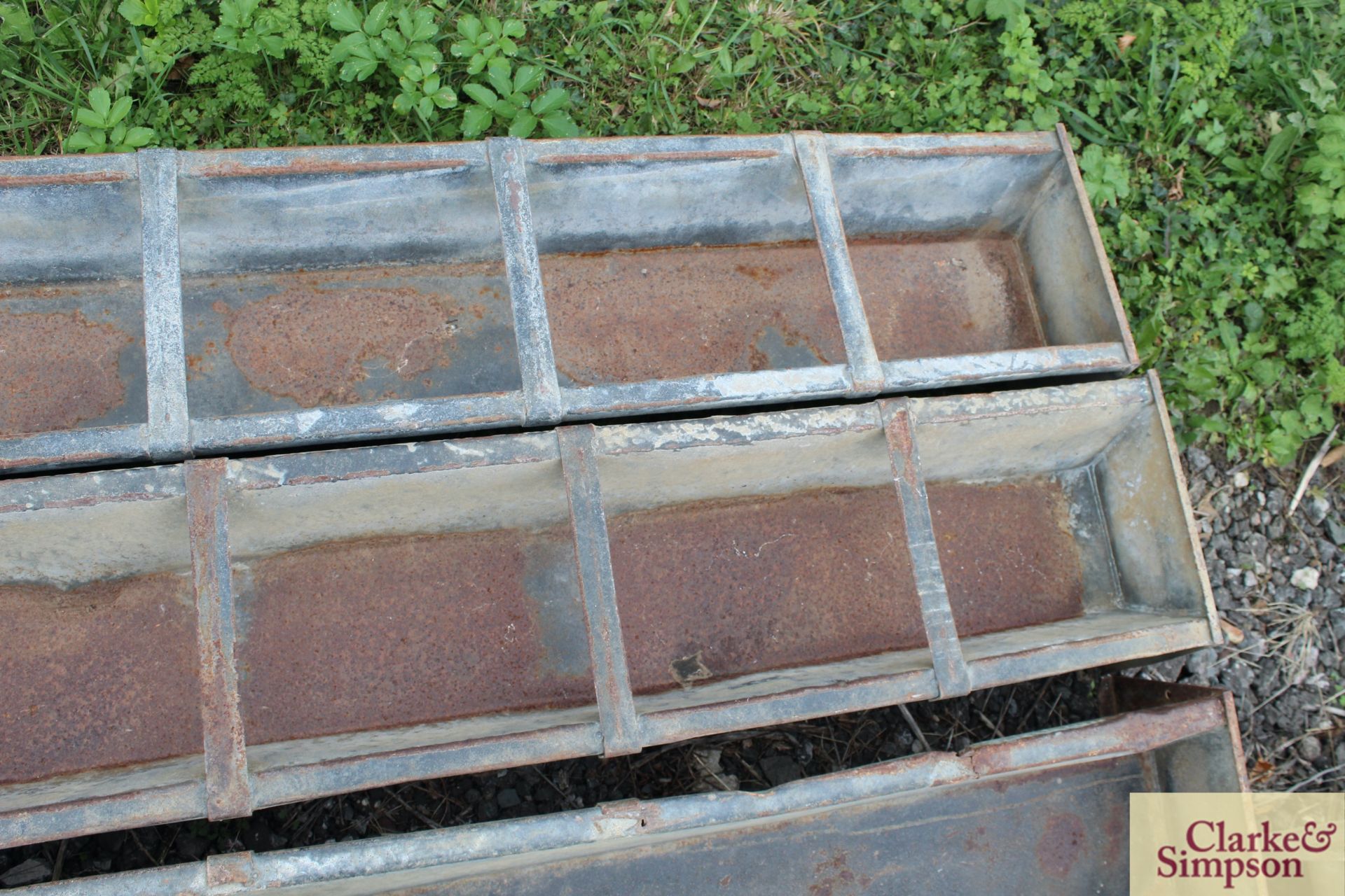 4x long sheep troughs. - Image 6 of 6