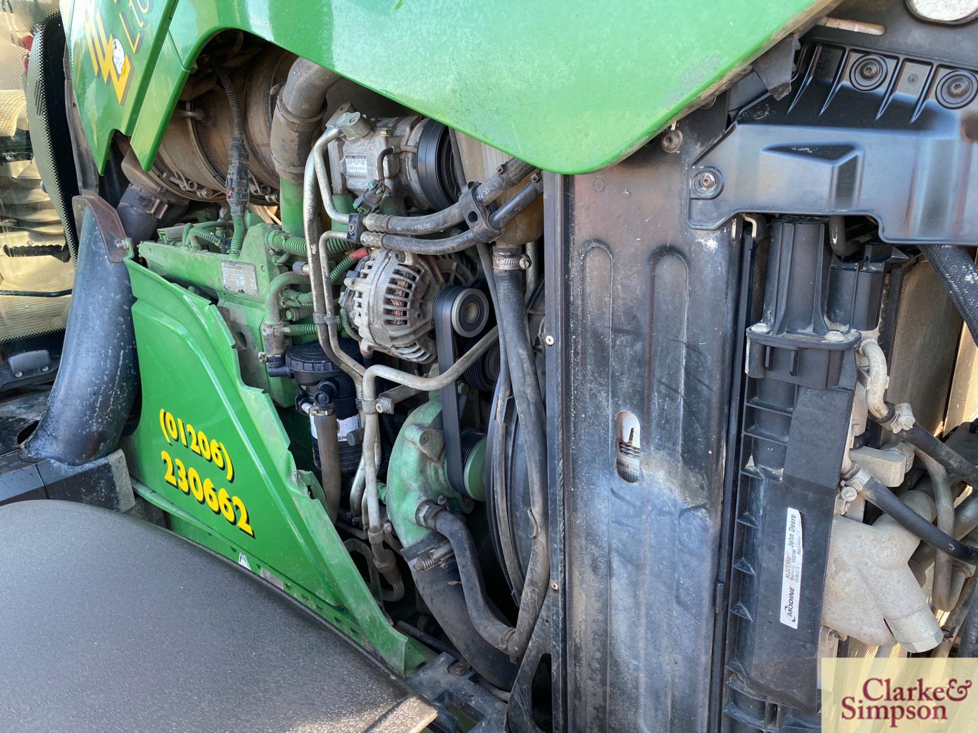 John Deere 6150R 4WD tractor. Registration AX15 VZF. Date of first registration 25/06/2015. 4,792 - Image 64 of 71