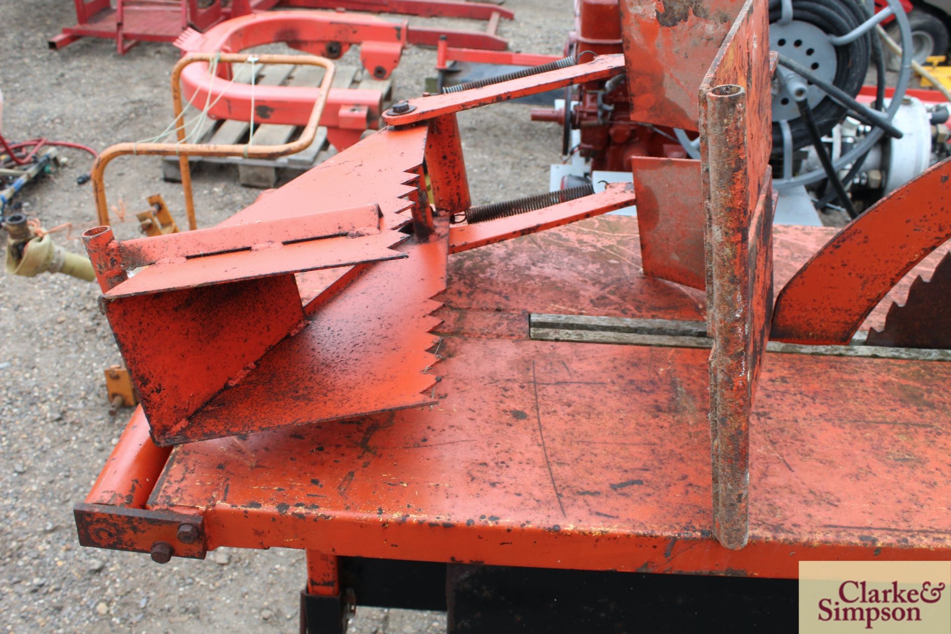 Browns Woodworker sliding table PTO saw bench. With attachments. - Image 5 of 8