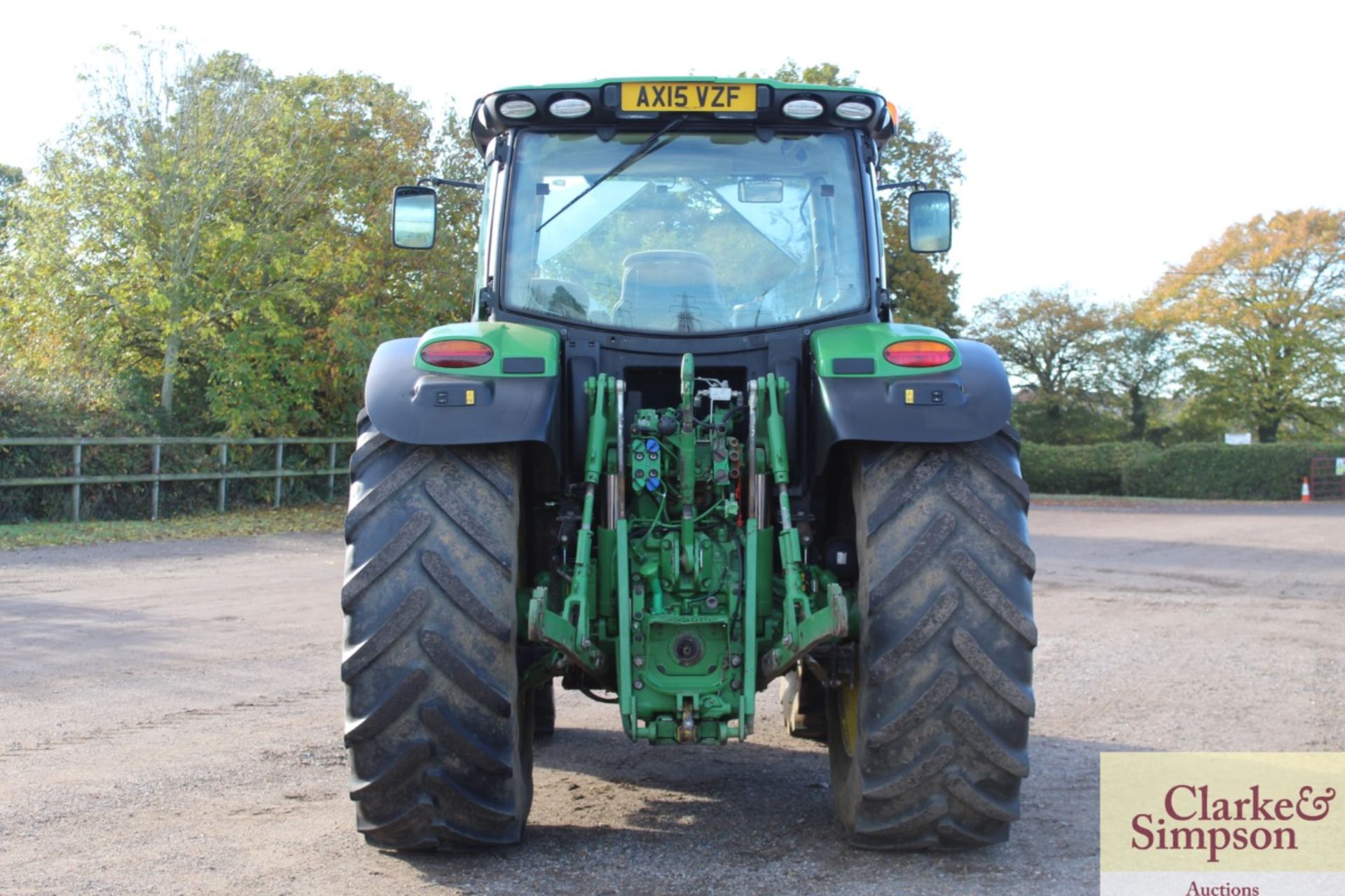 John Deere 6150R 4WD tractor. Registration AX15 VZF. Date of first registration 25/06/2015. 4,792 - Image 4 of 71