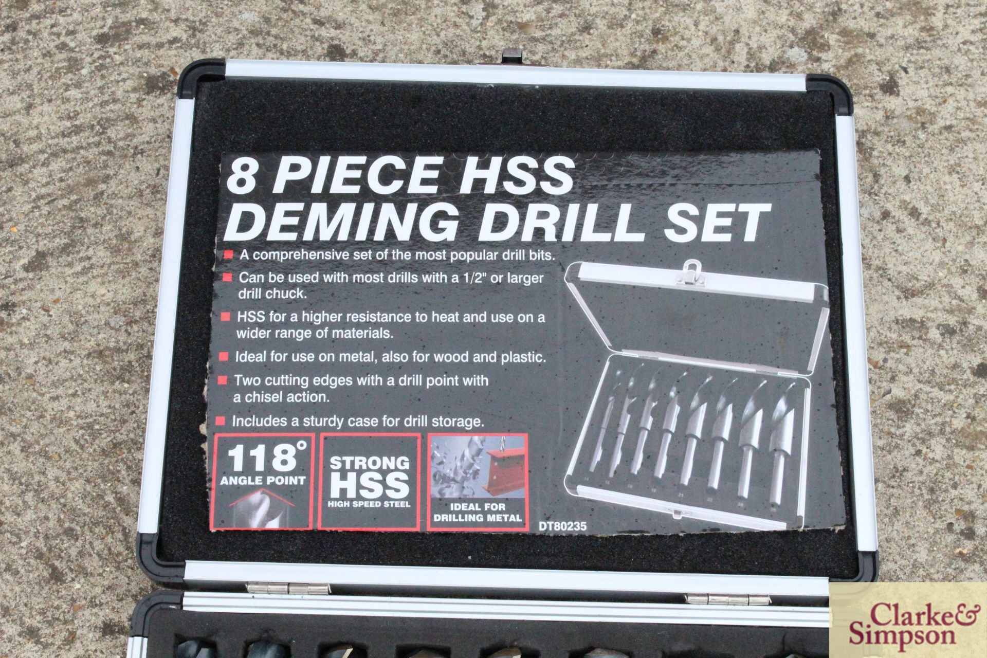 8 piece deming drill set. V - Image 3 of 3