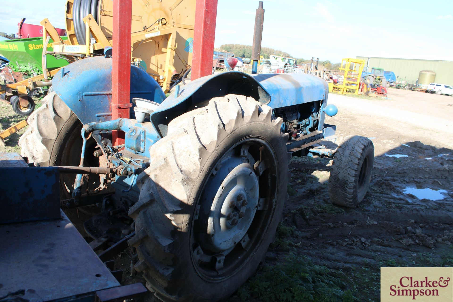 Fordson Super Major 6-cylinder 2WD tractor. 12.4/11-36 rear wheels and tyres. V [Located Lakenheath, - Image 4 of 16