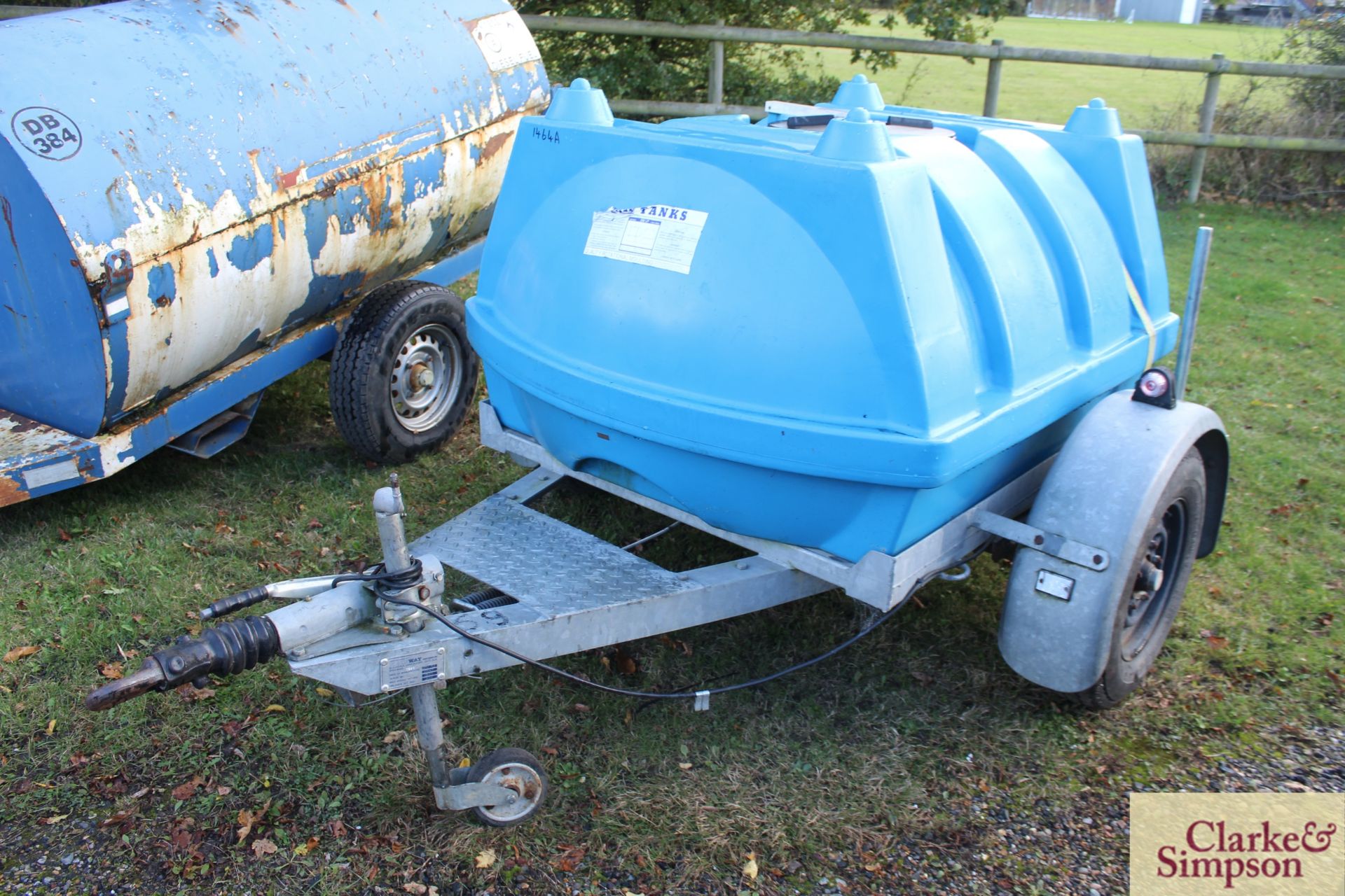 Mainway Engineering 1,135 single axle water bowser - Image 2 of 10