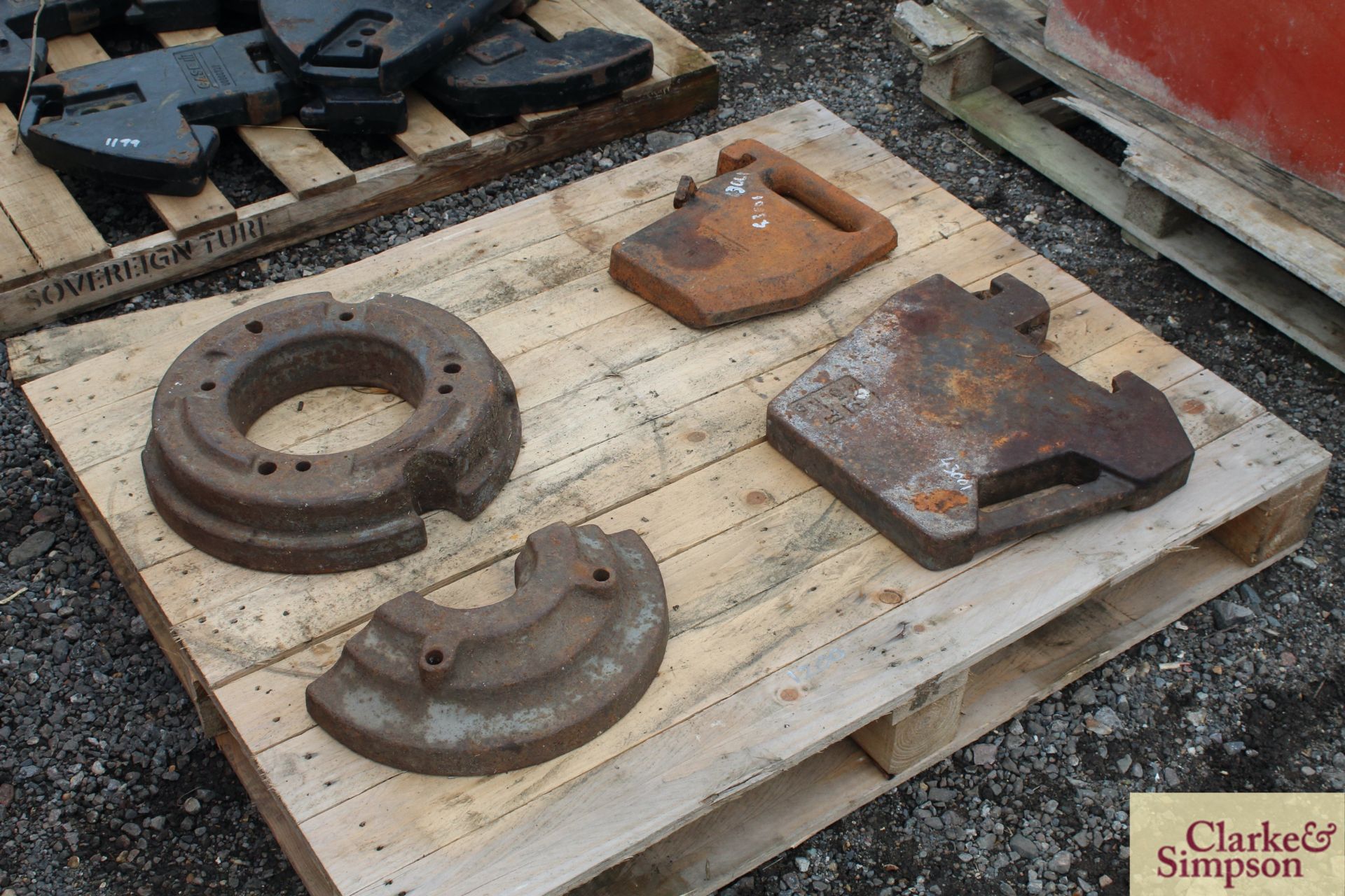 Various tractor weights.