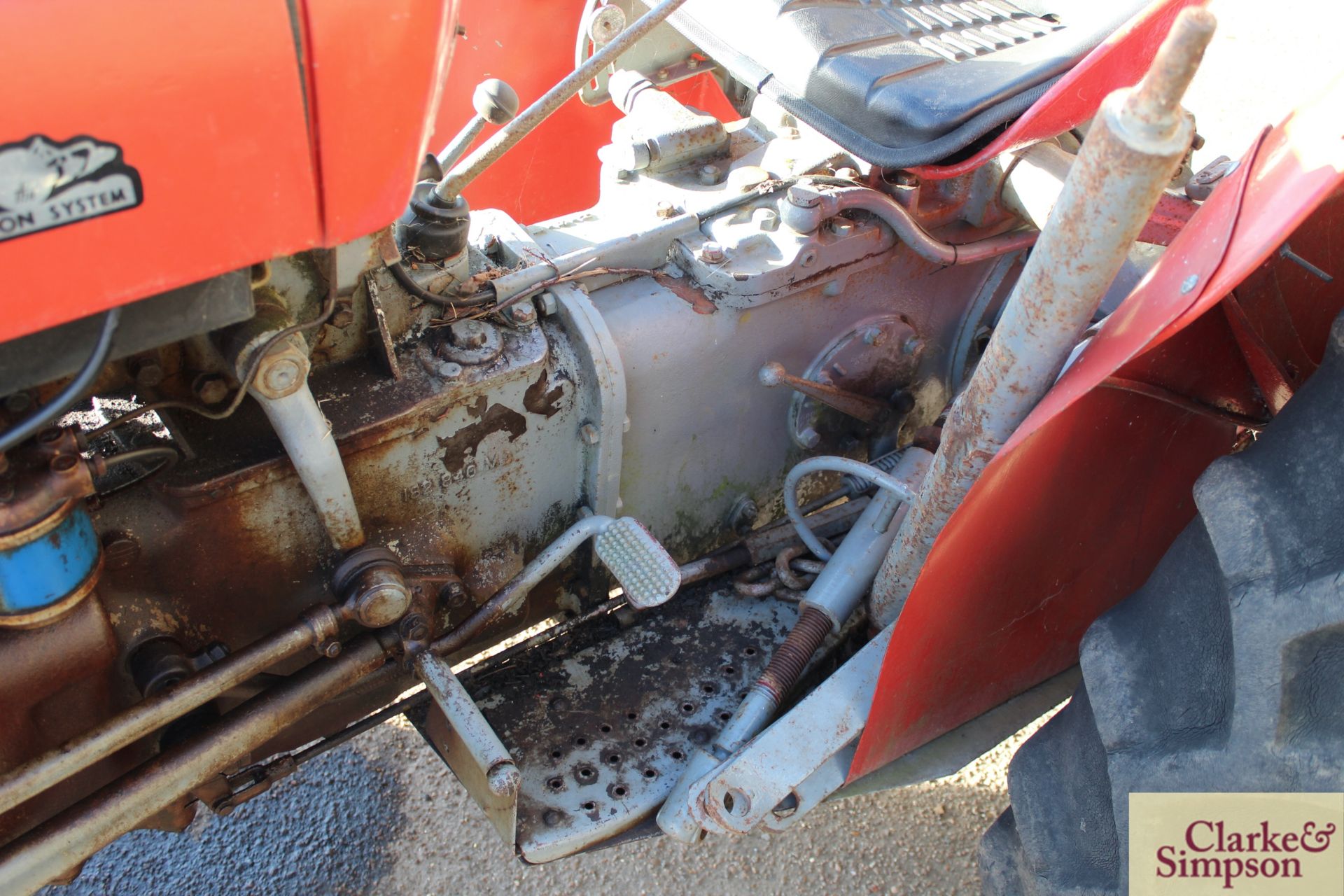 Massey Ferguson 35 23C 4cyl diesel 2WD tractor. Serial number SDM135235.1959. With dual clutch, pick - Image 19 of 23
