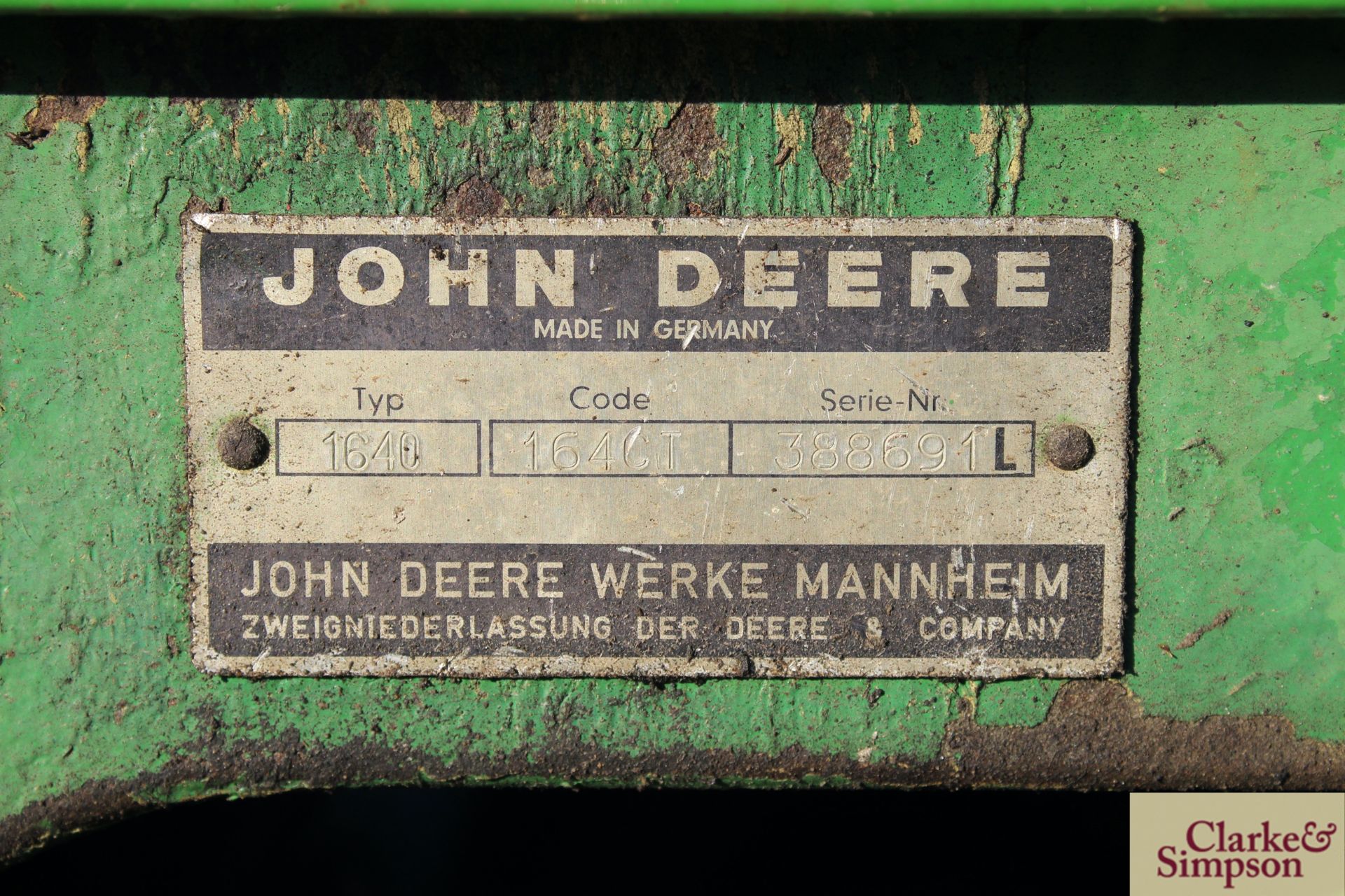 John Deere 1640 2WD tractor. Registration ETH 628V. 1980. 5,328 hours. 13.6R36 rear wheels and - Image 41 of 42