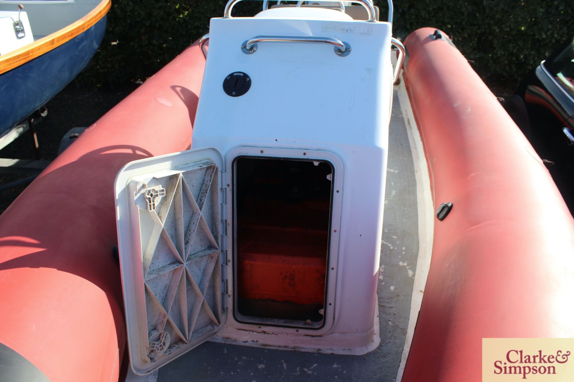 Humboldt 19ft 6in rigid inflatable boat. With Mariner 90HP oil injected 2 stroke outboard and - Image 21 of 23