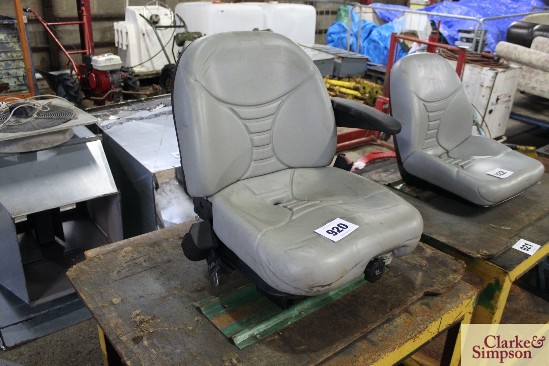 Grammer tractor/ mower seat. V