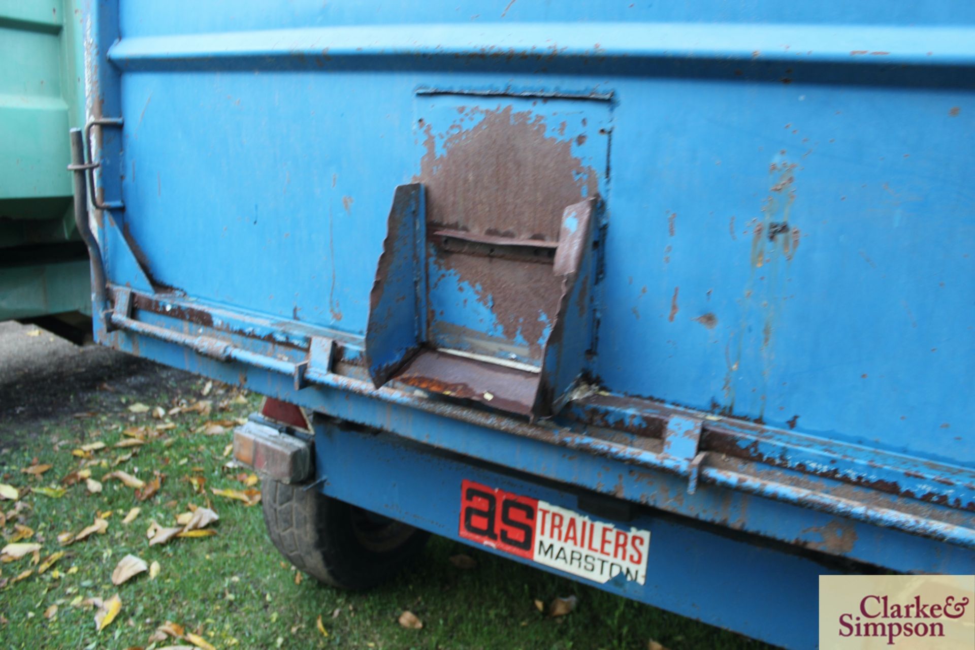 AS Marston F8T 8T twin axle tipping trailer. 01/1982. Serial number 6425. V - Image 7 of 14