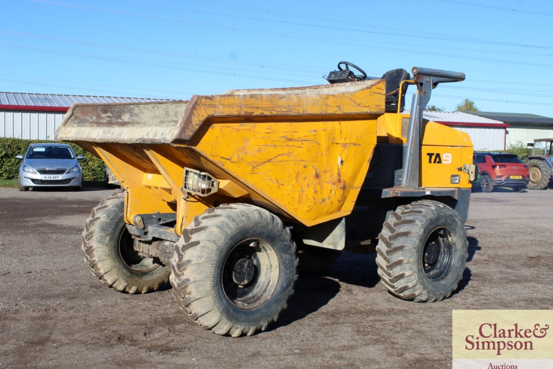 Terex TA9 9T 4WD dumper. 2011. Serial number SLBD1NP0EB5MV2514.500/60-22.5 wheels and tyres. V