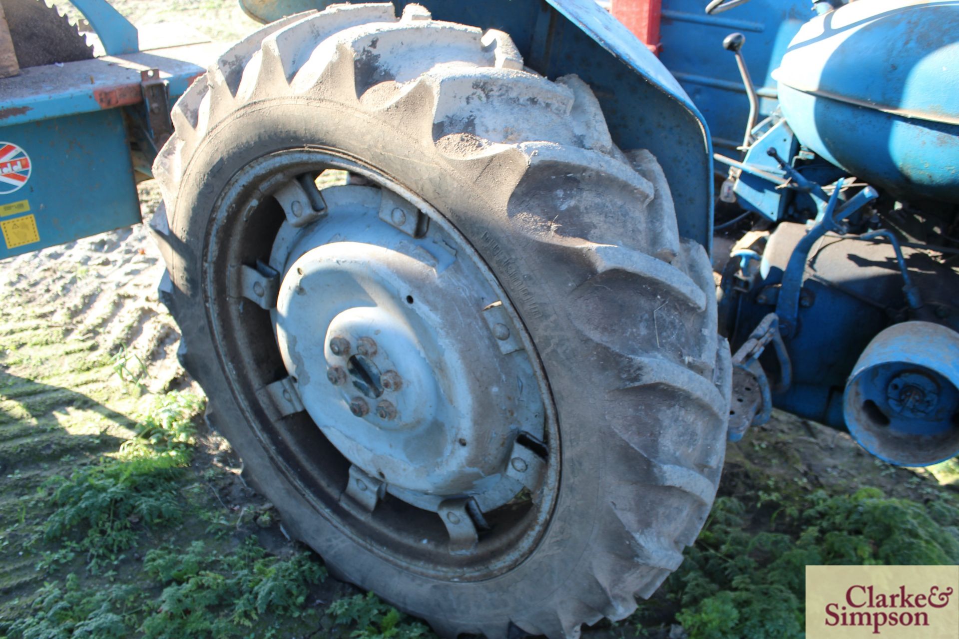 Fordson Super Major 6-cylinder 2WD tractor. 12.4/11-36 rear wheels and tyres. V [Located Lakenheath, - Image 7 of 16