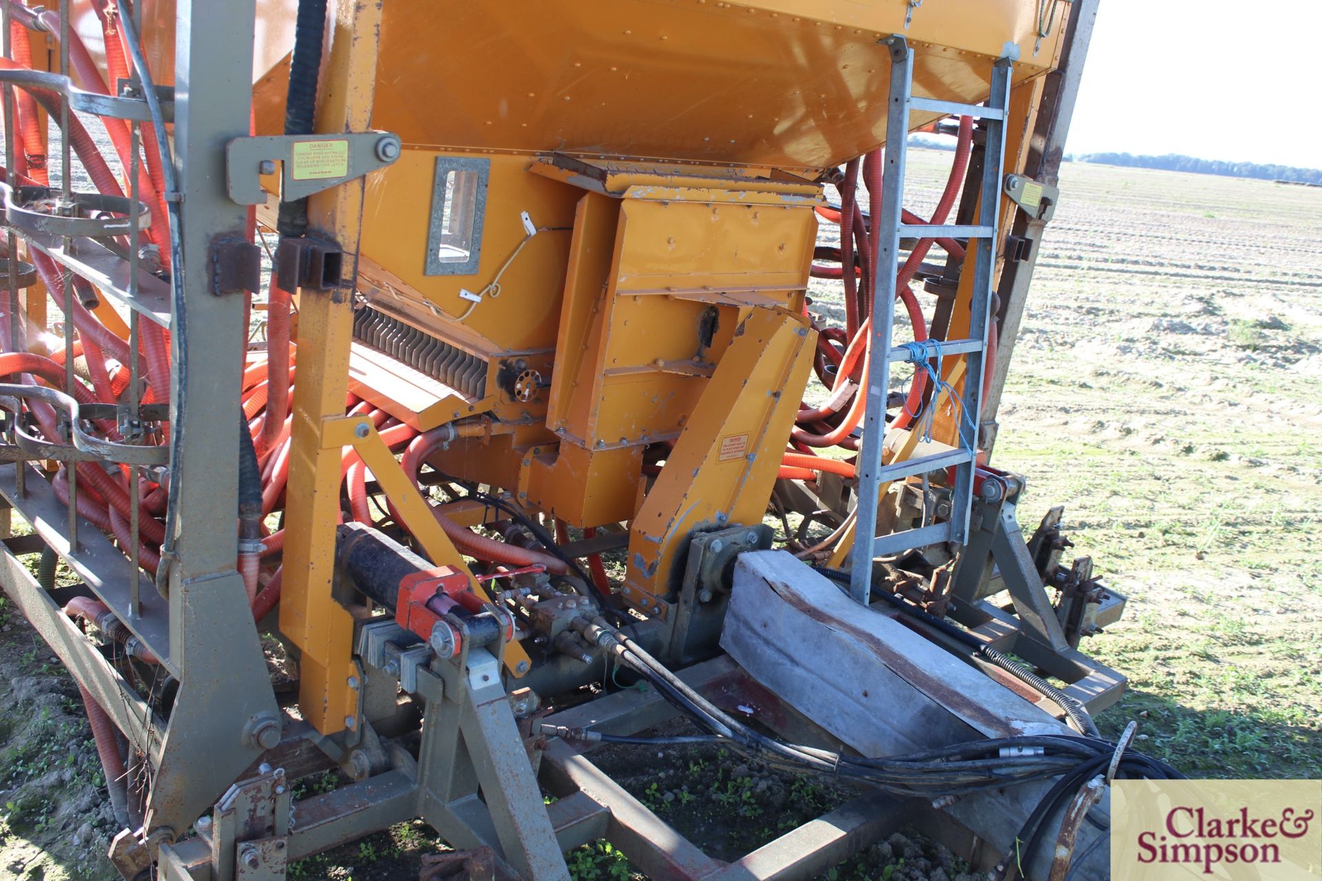 Carier 6m trailed tine drill. With covering harrow. Serial number 71578. 1992. No control box. V [ - Image 9 of 13