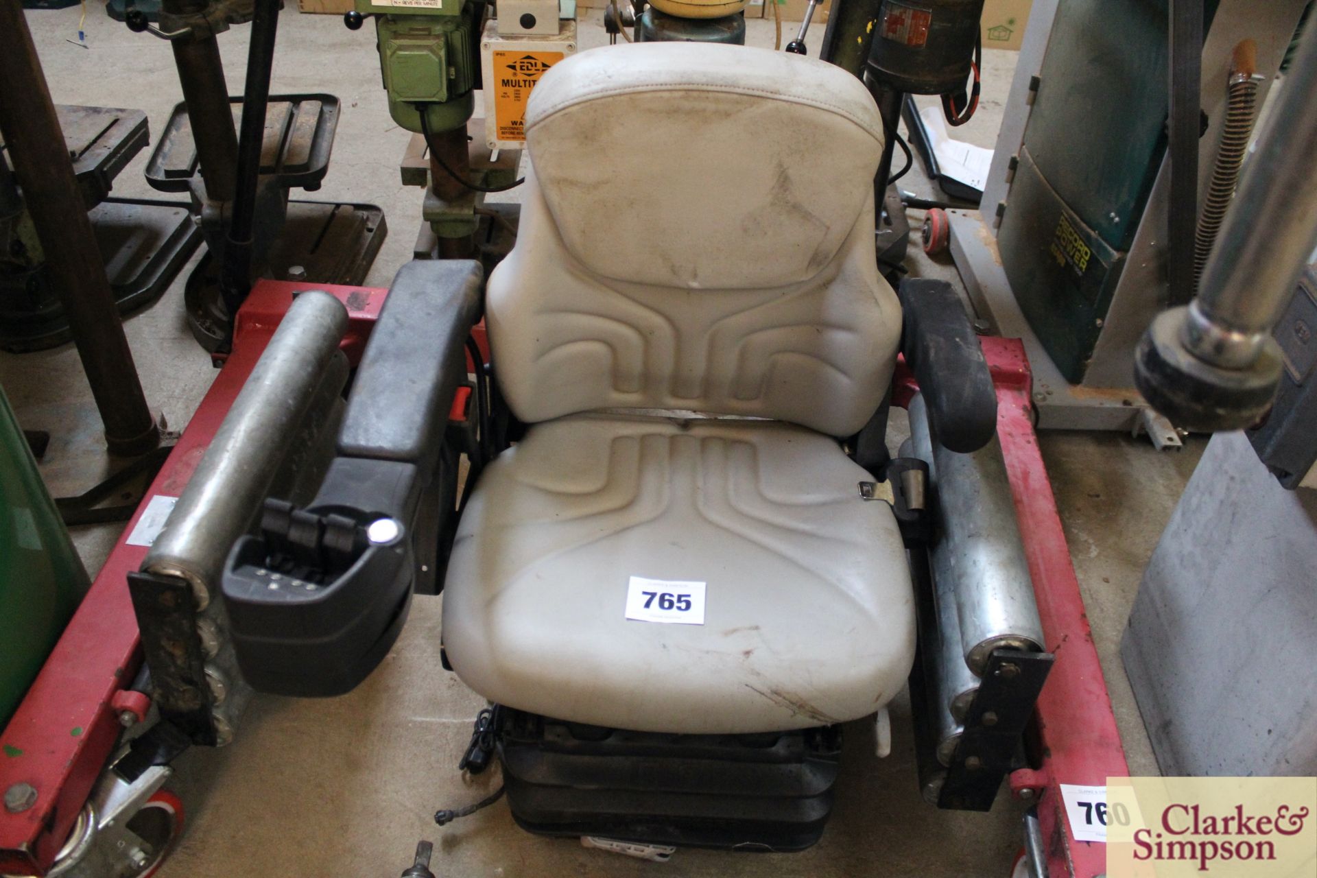 Grammer tractor/ mower seat. V