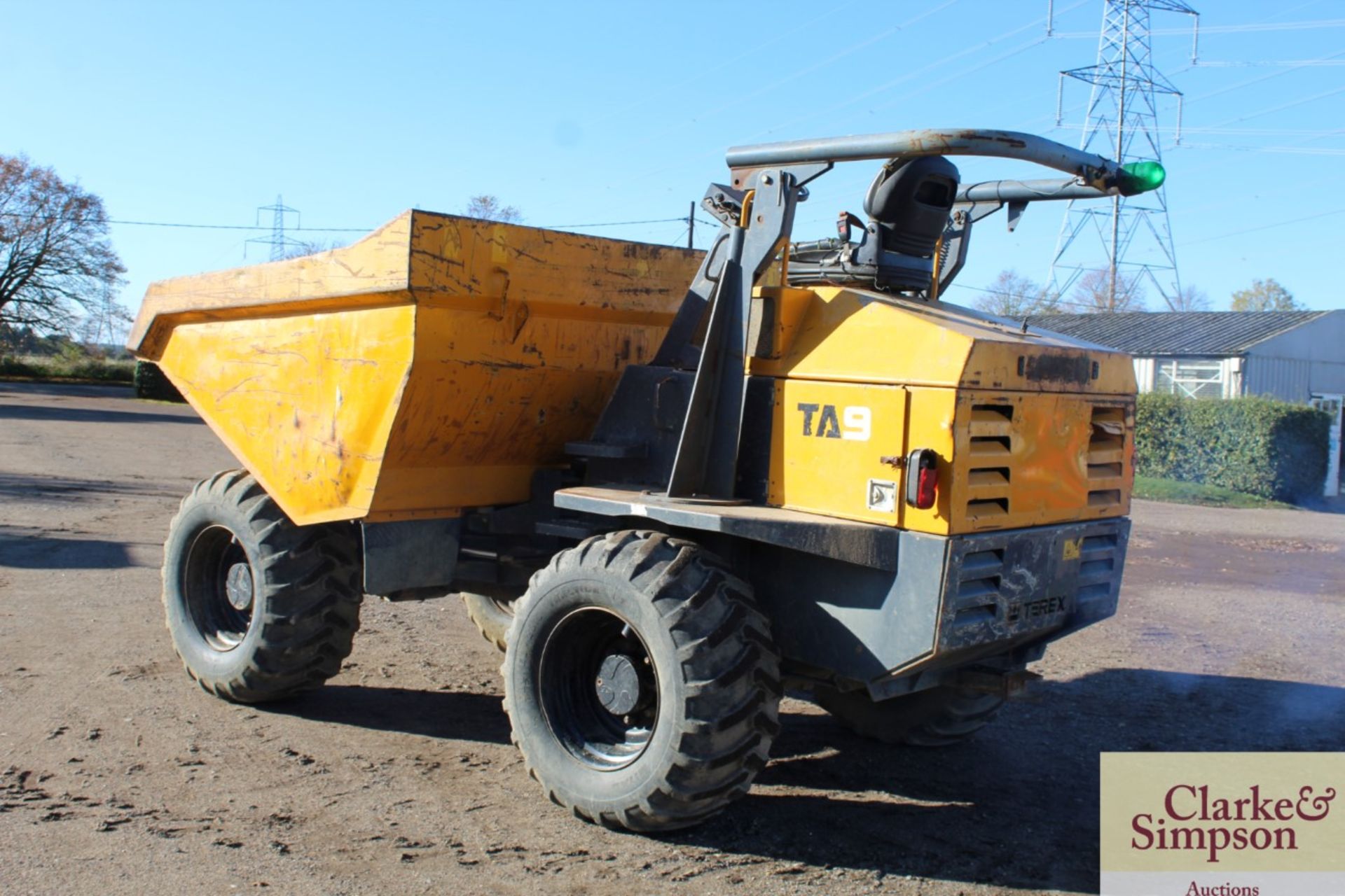 Terex TA9 9T 4WD dumper. 2011. Serial number SLBD1NP0EB5MV2514.500/60-22.5 wheels and tyres. V - Image 3 of 27