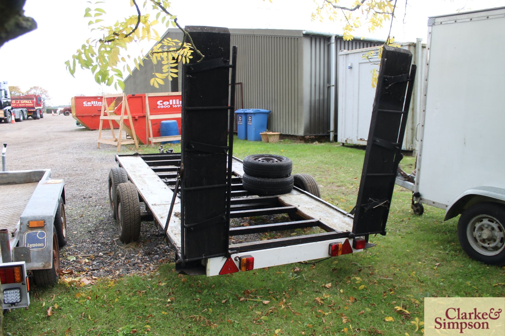 6ft x 12ft twin axle car transporter. - Image 3 of 12