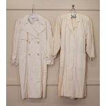 An Italian made Less Copairs ladies trench coat; a