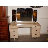 A Lebus Link furniture mirror back dressing table,