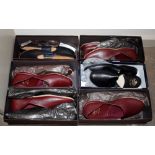 Six pairs of new Church's leather slippers