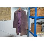 A vintage Centigrade purple suede coat