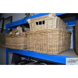 A quantity of wicker baskets etc.