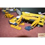 A Komatsu diecast excavator K-004 model