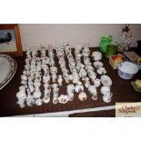 A collection of crested souvenir china