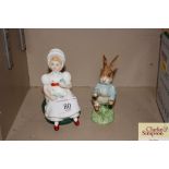 A Royal Doulton figure "Kathy HN 2346" and Royal A