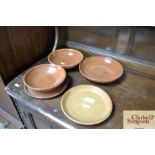 Four stoneware bowls