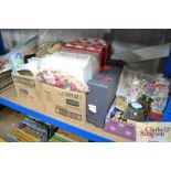 Three boxes of various craft items