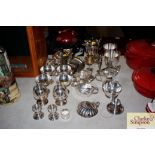 A quantity of silver plated ware