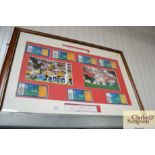 A print depicting "England Rugby Team, World Champ