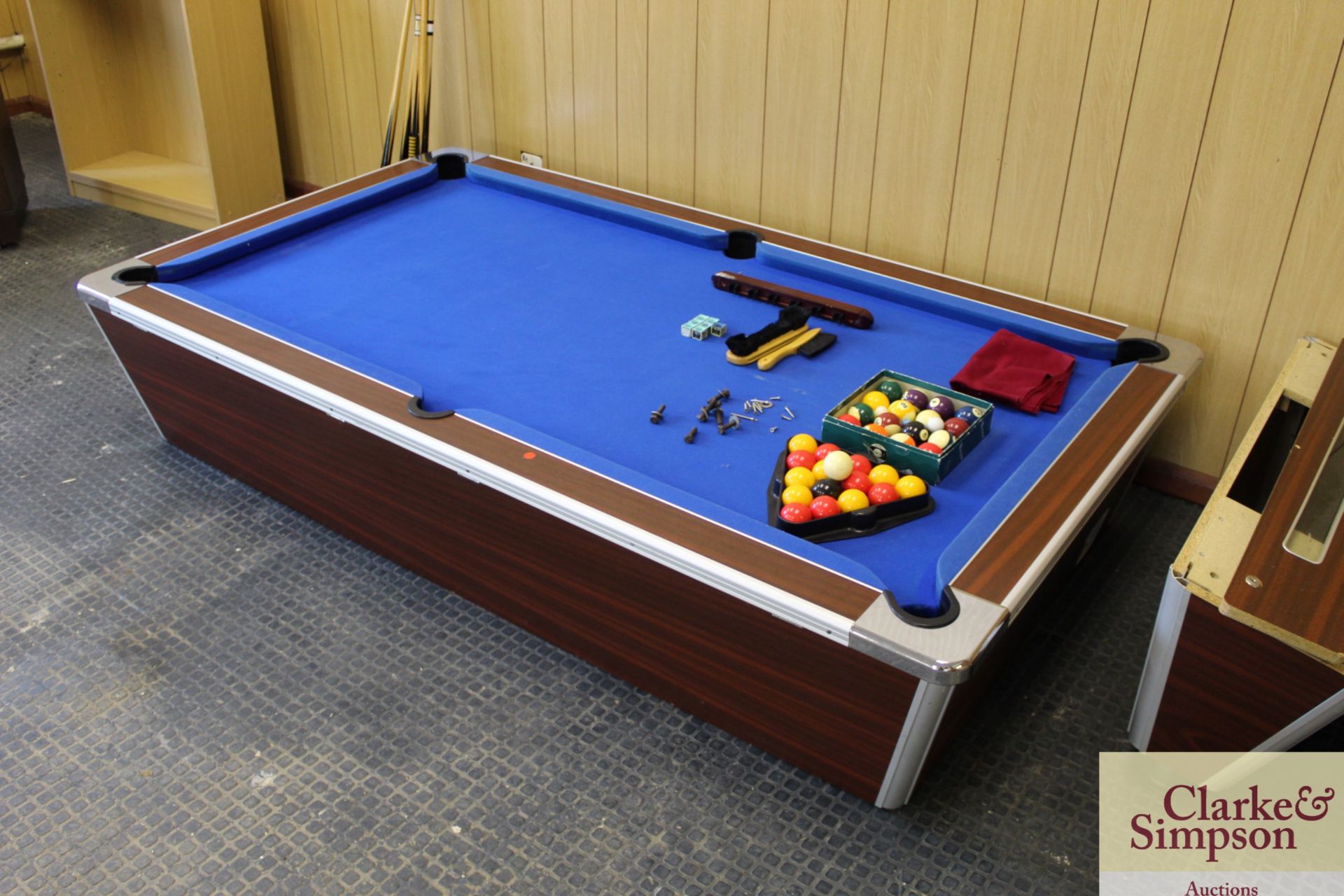 Supreme 6ft pool table, cues, balls, rack etc. - Image 8 of 9