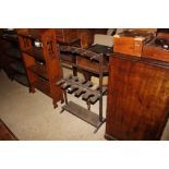 A 19th Century mahogany crop and boot rack